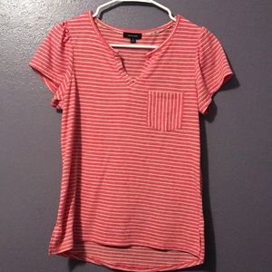 Verve Ami striped v-neck top